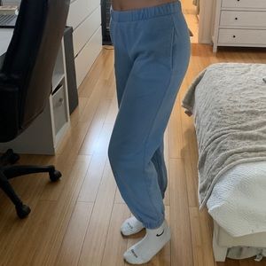 COPY - brandy melville light blue sweats